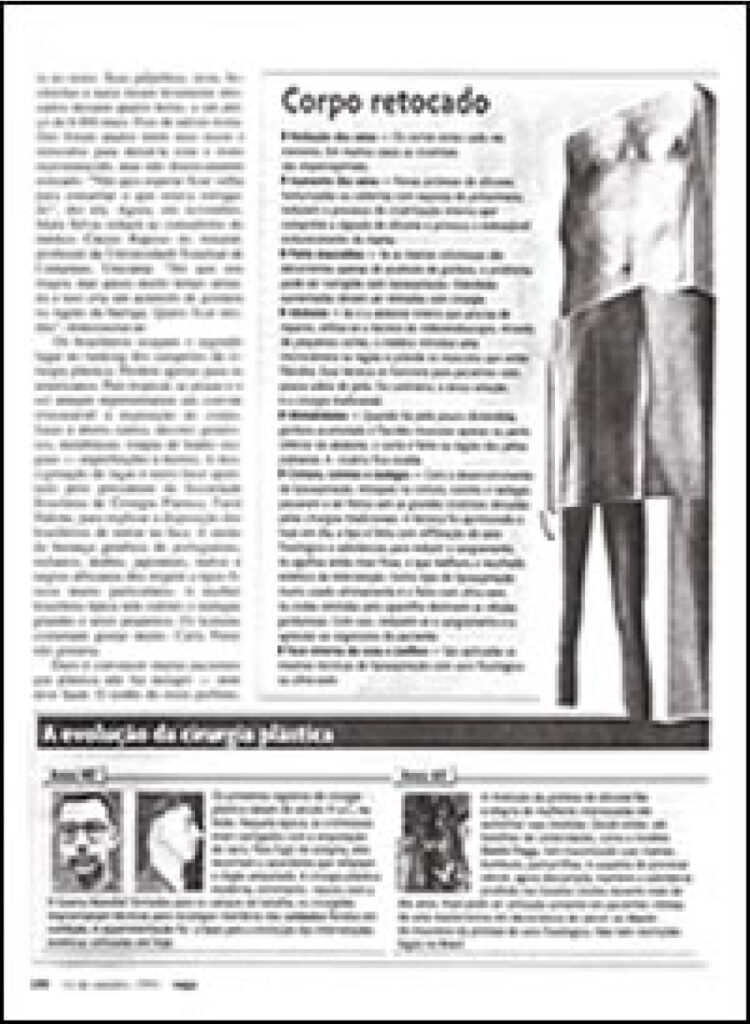 corpo retocado black and white newsprint