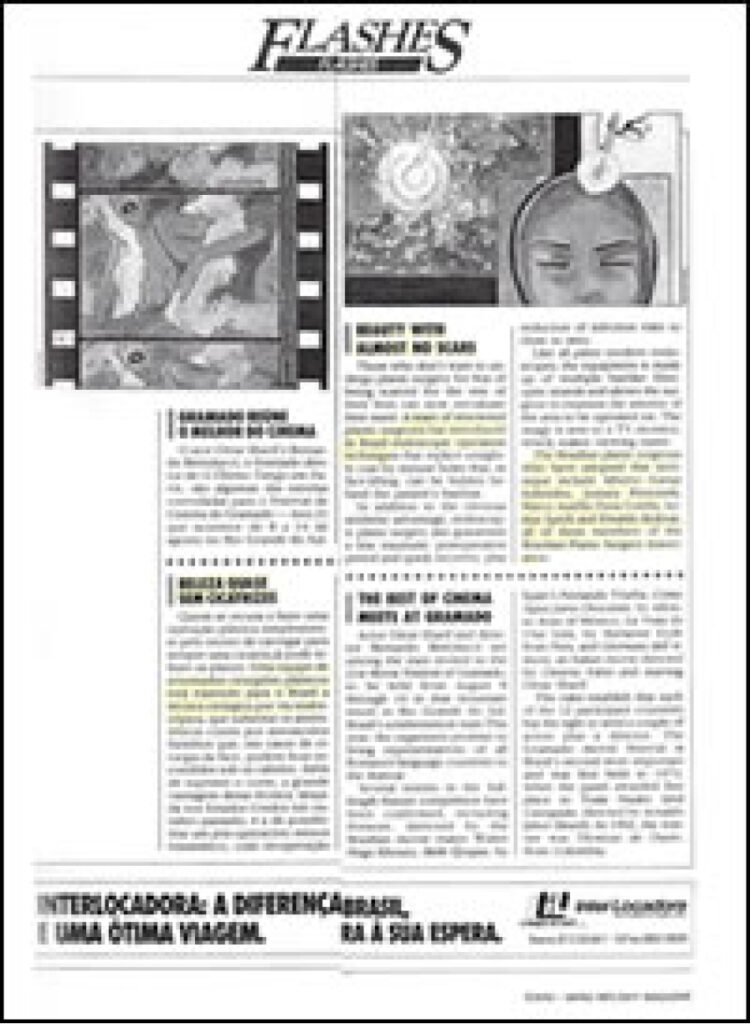 flashes black and white article newsprint